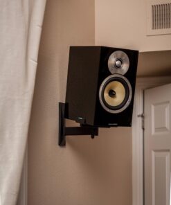 VideoSecu One Pair of Side Clamping Bookshelf Speaker Mounting Bracket with Swivel and Tilt for Large Surrounding Sound Speakers MS56B 3LH 56 61maNUv1L