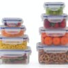 Popit! 8 Clear Food Storage Containers Set, Microwave and Freezer Safe, Little Big Box 40 61mapXgz3rL