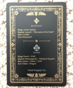 Mythical Creatures - Black Silver & Gold Edition Playing Cards by Gent Supply 40 61mdQ6C8CqL