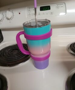 F-32 Handle - 19 COLORS - 30oz Size - Compatible with 30 oz YETI and 30 oz. OZARK TRAIL Tumbler Travel Mug (30OZ, COOL PURPLE (PINKISH PURPLE)) 30ozCool Purple (Pinkish Purple) 30.0 ounces 34 61me6dbZppL