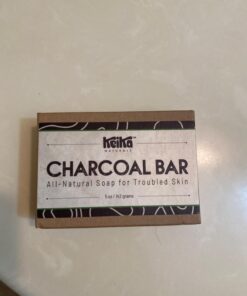 Keika Charcoal Black Soap Bar for Eczema, Psoriasis, Face, Body, Men Women Teens with Oily Skin, 5 oz. 5 Ounce (Pack of 1) 31 61mepGuTz9L