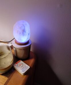 Evolution Salt Natural, 3.5" x 3.5" x 5" 853 USB Himalayan Salt Lamp Multi Color Changing 1-2 lbs 36 61mfTOaTt2L