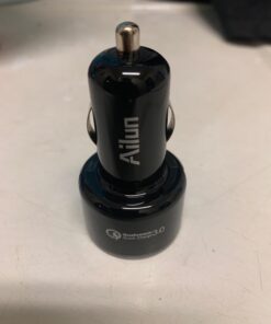 Ailun Car Charger Qualcomm Quick Charge 3.0 Adapter Fast Dual USB Port 35W for iPhone 14 13 11 12 Pro Max X Xs XR SE 2020 Galaxy s20+ S20Ultra, Black Blue 48 61mgKZm8XoL