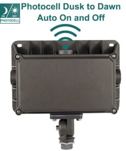 kadision LED Flood Light Outdoor with Dusk to Dawn Photocell, 50W 6500LM IP65 Waterproof Adjustable Knuckle Mount LED Flood Lights 5000K 100-277V ETL Listed 24 61mi3eL3zL