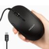 Macally Wired USB C Mouse for Mac and PC - Slim, Quiet, and Reliable - 3 Button, Scroll Wheel, and 4 DPI Mode Type C Mouse for Laptop, MacBook Pro/Air, iMac - Plug and Play Wired Mouse USBC - Black 9 61mjHCKSZBL