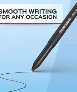 Paper Mate Ballpoint Pens, Write Bros. Black Ink Pens, Medium Point (1.0mm), 60 Count 24 61mlSuDaNpL