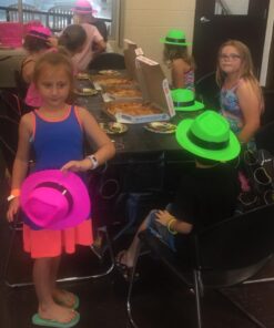 Fun Express Neon Color Plastic Gangster Hats for Party - Apparel Accessories - Hats - Party Hats - Party - 12 Pieces 1 26 61mlXFd9QyL