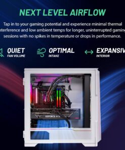 Skytech Pro Eclipse Gaming PC Desktop - Intel Core i9 13900K 3.0 GHz, NVIDIA RTX 4090 24GB, 1TB NVME Gen4 SSD, 32GB DDR5 RAM, 420mm All-in-One Liquid Cooler, Windows 11 19 61mmB0wDr6L