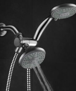 Aquadance by HotelSpa 24-Setting Slimline Showerhead and Hand Shower Combo 31 61mmMharL6L