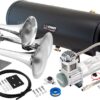 Vixen Horns Train Horn Kit for Trucks/Car/Semi. Complete Onboard System- 200psi Air Compressor, 3 Gallon Tank, 3 Trumpets. Super Loud dB. Fits Vehicles like Pickup/Jeep/RV/SUV 12v VXO8330/3318 Chrome Train Horn / Chrome Compressor / Black Tank 20 61mouRX7AUL