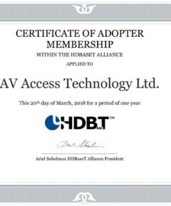 AV Access HDBaseT 4K HDMI Extender Over Single Cat5e/6/6a/7 Ethernet, HDMI 2.0 YUV4:4:4, EDID, PoE, Bi-Directional IR/RS232 Pass Through, HDR10, CEC, up to 4K@60Hz 130ft, 1080P@60Hz 230ft HDMI Extender (4KEX70-H2) 25 61mp2N62vGS