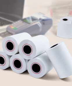 TK Thermal King, (50 Rolls) 2 1/4" 50' feet White Thermal Paper Cash Register POS Receipt, Fits All Credit Card Terminal Great For Cashier Receipt Paper Small Business Premium Quality White 50 Rolls 2-1/4" x 50' 13 61mqCSbWyBL