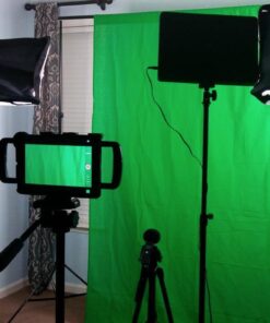 Fancierstudio Lighting kit UL9004SB-69BWG 2000 Watt Photo Studio Lighting Kit with 6-9 Feet Muslin Backdrop and Background Stand-Black White 26 61mqMNXRUlL