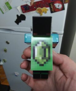 EnderToys Herobrine Boy Action Figure - Toy Figurines - Birthday Cake Topper - Custom Survival Characters 16 61mr4ll7ymL