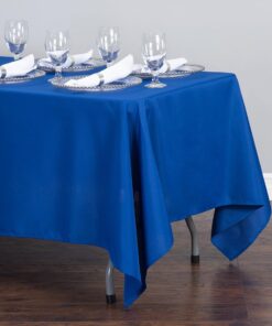 Alternative view of LinenTablecloth 70 x 120-Inch Rectangular Polyester Tablecloth Royal Blue 70" x 120"