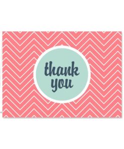 Mod Thank You Note Card Assortment Pack - Set of 36 cards - 6 designs blank inside - with white envelopes (53876) Mod 20 61mtCwVw6CL