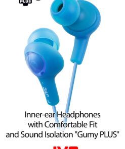 Alternative view of JVC HAFX5R Gumy Plus Inner Ear Headphones (Red) Raspberry Red One Size