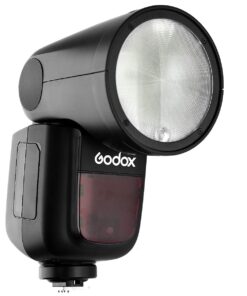 Alternative view of Godox V1-S Round Head Camera Flash Speedlite Flash for Sony, TTL Flash Speedlight 2.4G 1/8000s HSS 76Ws, 10 Level LED Modeling Lamp, 480 Full Power Shots with 1.5s Recycle Time 2600mAh Battery