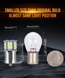 New generation 12-24v !Super Bright Low Power !5 x 650 Lumens 1156 1141 1003 3014 54smd Led Light bulb Use for Back Up Reverse Lights,Brake Lights,Tail Lights,Rv lights White 27 61mvBZNr4rL 1