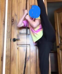 Stunt Stand® Door Flexibility & Stretching Leg Strap - Great for Cheer, Dance, Gymnastics or Any Sport! Free How-to-Use Links Included … Black 24 61mvMmcs2PL