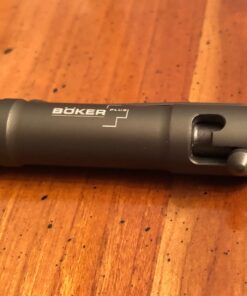 BOKER PLUS K.I.D. Caliber 50 Tactical Pen - Refillable Grey Aluminum 15 61mvSPhQRrL