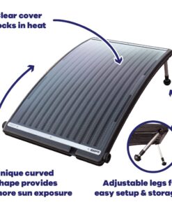 GAME 4721-BB SolarPRO Curve Solar Pool Heater, Made for Intex & Bestway Above-Ground and Inground Pools, Includes Intex Adapters, 2 Hoses & Clamps 28 61mvnxoECxL 4