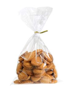 Enenes Cello Treat Bag, 200 PCS Cellophane Goody Bags, Party Favor Bag, Clear Candy Bags, Metallic with Twist Ties for Gift Bakery Cookies Dessert(4X9 Inch,200PCS) 4X9 Inch,200PCS 14 61mwzqzIKL