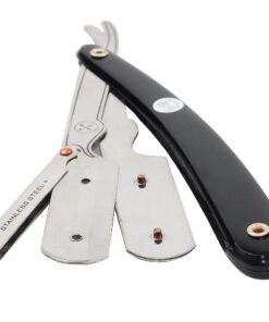 Parker Safety Razor, SRB Straight Edge Disposable Blade Professional Barber Straight Edge Razor with Stainless Steel Blade Arm, 5 Parker Premium Professional Blades Included 9 61mxzPJdtZL