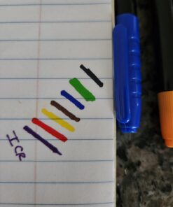 Amazon Basics Dual Tip Permanent Markers, Bullet Tip and Ultra Fine Tip, 8-Pack, Assorted 42 61myxwejcaL