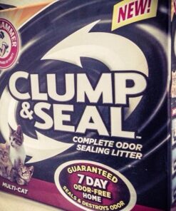 Arm Hammer Clump Seal Litter Multi-Cat Complete Odor Sealing Clumping Clay Cat Litter, 28lb 45 61mzsVBewvL