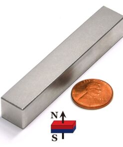 CMS MAGNETICS - (1 Ct, 3” x 1/2” x 1/2”) N52 Grade Anti-Corrosion Nickel Plated Neodymium Rectangular Bar Magnet, 17 Pound Pull Force, Applications: Crafting, DIY Projects, Education, Science, Design and Engineering 7 61n uUw177L