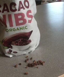 Viva Naturals Organic Cacao Nibs, 1 Lb - Certified Keto and Vegan Superfood, Perfect for Gluten Free Baking, Cacao Nib Smoothies and Healthy Snacks, Premium Criollo Beans, Non-GMO 1 Pound (Pack of 1) 39 61n1HolsnFL