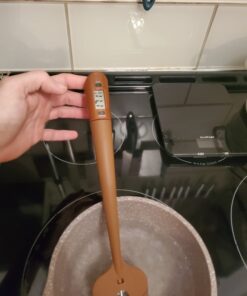 Efeng Candy Spatula with Thermometer Built in and Pot Clip – Fast Instant Read Digital Candy Thermometer,Spatula Thermometer for Chocolate,jams,syrups, Oil Cooking with BPA Free Silicon Spatula 26 61n1u1V6yfL