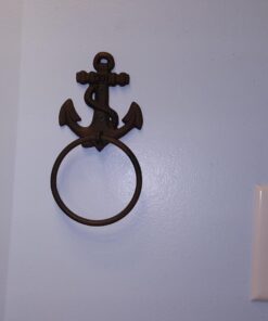 Pit Bull Nautical Anchor Rope Towel Rack 4" 33 61n2EmeswhL