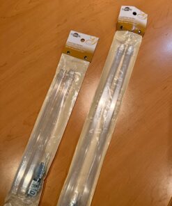 Graber Crystal Clear Sash Curtain Rod - 2 Rods per Package (11 1/2 to 20-Inch Adjustable Width, Clear) 13 61n2npbDeSL