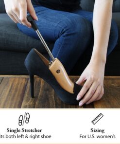 FootFitter High Heel Women Shoe Stretcher, Adjustable Shoe Stretcher for 3” to 6” Heels, Width Stretcher for Women Stilettos & Pumps (US 8-10.5) LARGE Women's Large (8 - 10.5) 18 61n3ERDC9CL