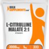BULKSUPPLEMENTS.COM L-Citrulline Malate 2:1 Powder - L Citrulline Malate Supplement, Citrulline Malate Powder - Unflavored & Gluten Free - 3g per Servings, 333 Servings, 1kg (2.2 lbs) 2.2 Pound (Pack of 1) 40 61n3Pkdf JL