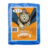 Grizzly Tarps by B-Air 10' x 14' Large Multi-Purpose Waterproof Heavy Duty Poly Tarp with Grommets Every 36", 8x8 Weave, 5 Mil Thick, for Home, Boats, Cars, Camping, Protective Cover, Blue 10' x 14' 19 61n8y6Mc4YL