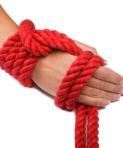 Ravenox Natural Twisted Cotton Rope | Made in The USA | Strong Triple-Strand Cordage for Sports, Décor, Pet Toys, Crafts, Macramé & Indoor Outdoor Use| by The Foot & Diameter (Multiple Color) Red 1/2 Inch x 640 Feet 15 61n9duERL