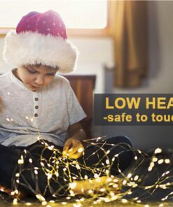 MUMUXI 32 Pack Fairy Lights Battery Operated (Included) 7.2Ft 20 LED String Lights Waterproof Copper Wire Fairy Lights Starry Firefly Lights for Wedding Party Jars Christmas Decorations, Warm White 7.2 Ft-32 Pack-20 LED 12 61nAA448t9L