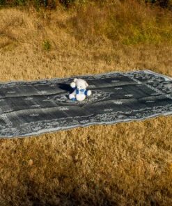 Camco 42853 Oriental Awning Leisure Mat-Charcoal 9' X 12' 9' x 12' Charcoal Oriental 13 61nAESxZX7L