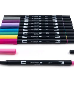 Tombow 56188 Dual Brush Pen Art Markers, Galaxy, 10-Pack. Blendable, Brush and Fine Tip Markers 1-Pack 30 61nAXE2V5L