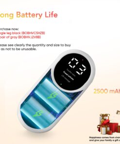 LINGTENG Leg Massager for Circulation and Pain Relief, Calf Air Compression Massager with Heat, Leg Massager with 3 Intensities, 3 Modes, Easy to use, Muscle Relaxation, Gifts (Pair) Gray 39 61nBdSI7TWL