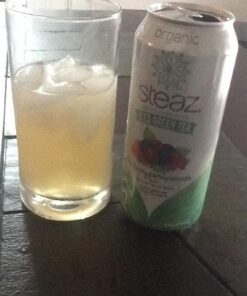 Steaz Organic Lightly Sweetened Iced Green Tea, Blueberry Pomegranate, 16 OZ (Pack of 12) 16 Fl Oz (Pack of 12) 7 61nC6vxCL