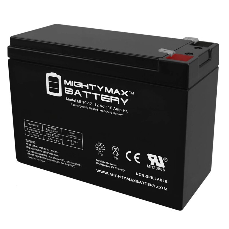 12 Volt 10 Ah Rechargeable Battery