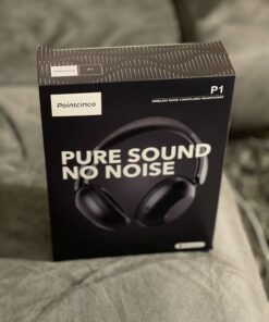 Pointcinco Active Noise Canceling Headphones, Over Ear Headphones with Mic, 60 Hours Play Time On Ear Bluetooth Headphones with Deep Bass, Foldable Headphones with HiFi Audio for Music P1 93 61nD0gU0TuL