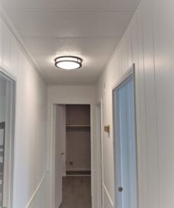 LB72120 LED Flush Mount Ceiling Light, 12 inch, 15W (150W Equivalent) Dimmable 1200lm, 3000K Warm White, Oil Rubbed Bronze Round Lighting Fixture for Kitchen, Hallway, Bathroom, Stairwell 36 61nDMg06B7L