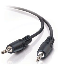 Alternative view of Cables Unlimited AUD-1100-25 3.5 mm 25 feet Male to Male Stereo Cable - Black