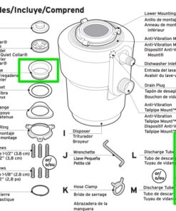 InSinkErator Garbage Disposal, Evolution Excel, Quiet Series, 1.0 HP Continuous Feed, Stainless Without cord 34 61nFGkhmrVL