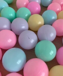 Amazon Basics BPA Free Crush Proof Plastic Pit Balls with Storage Bag, Toddlers Kids 12+ Months, 1000 Count, 1000 Balls, 6 Pastel Colors 41 61nFuhX7WLL